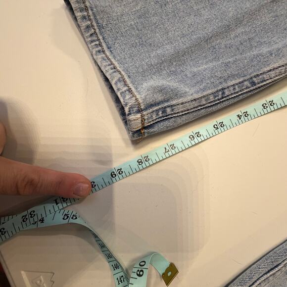 Abercrombie & Fitch The Skinny High Rise 29/8L Curve Love Jeans Distressed Denim - Picture 6 of 7